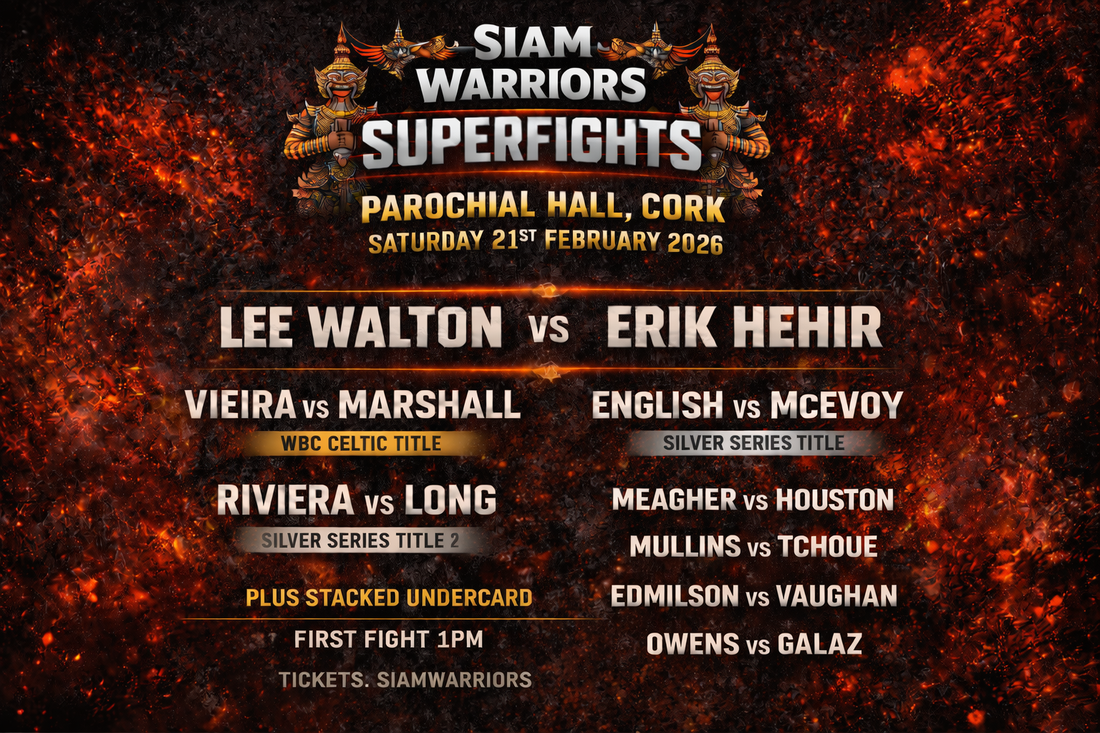 Siam Warriors Super Fights Returns to Cork on February 21