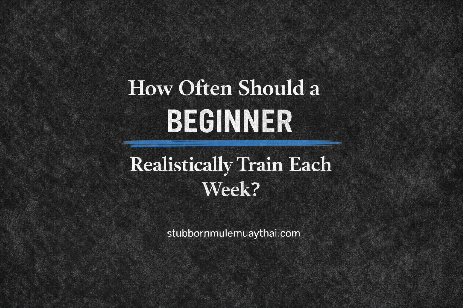How often should a beginner realistically train each week without burning out?