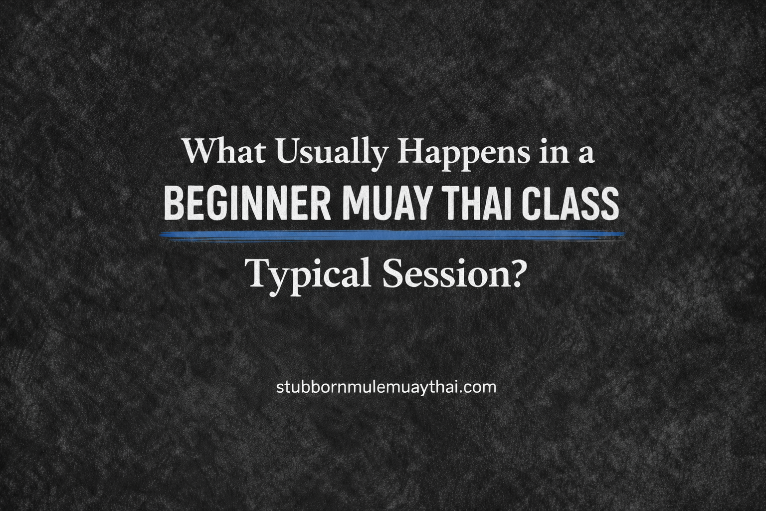 What usually happens in a typical beginner Muay Thai class?