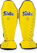 Fairtex Competition Muay Thai Shin Guards, SP5 yellow