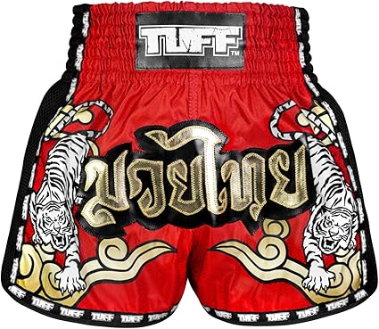 Tuff Muay Thai Shorts Tigers Red