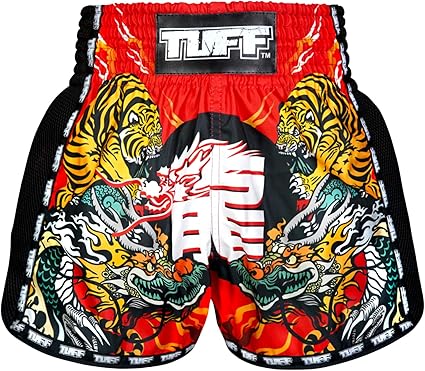 Tuff Muay Thai Shorts Tigers and Dragons
