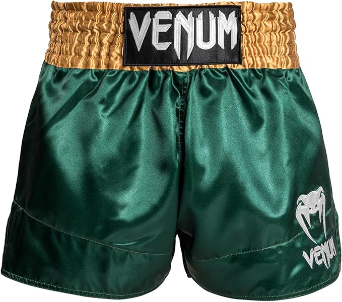 Venum Muay Thai Shorts Green And Gold