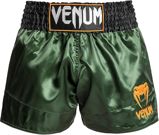 Venum Muay Thai Shorts Green And Black