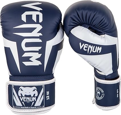 Venum Elite Boxing Gloves Blue And White