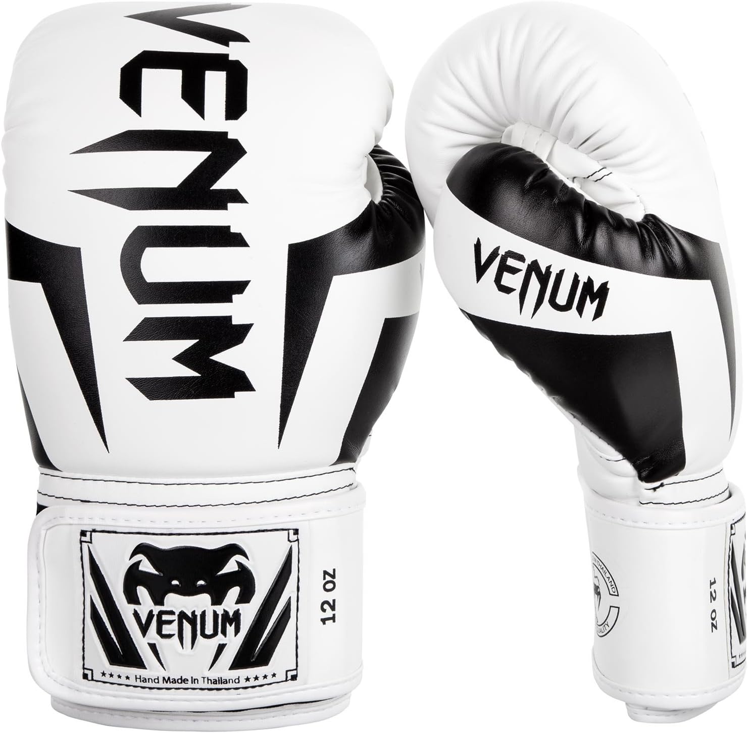 Venum Elite Boxing Gloves White And Black